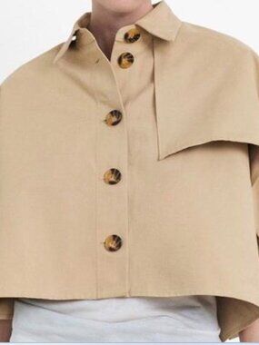 House of Harlow Women's Crop Tan Jacket